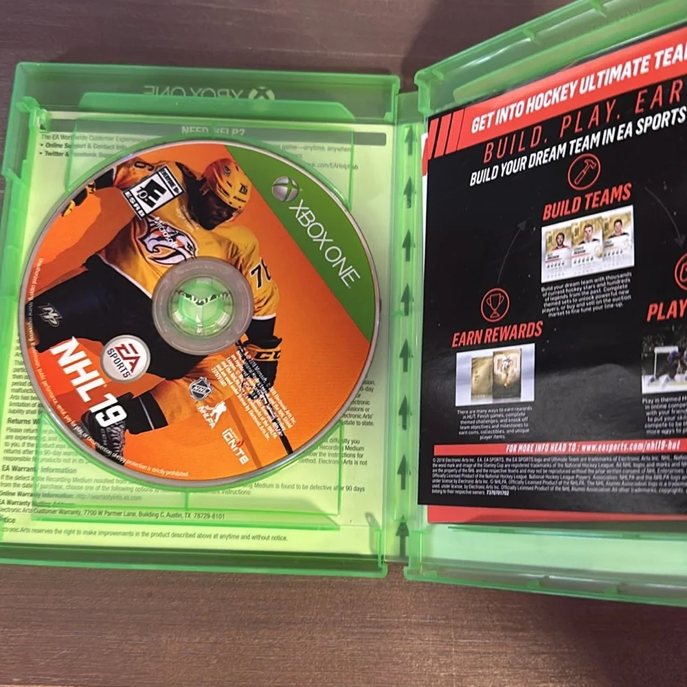 NHL 19 Xbox one game used